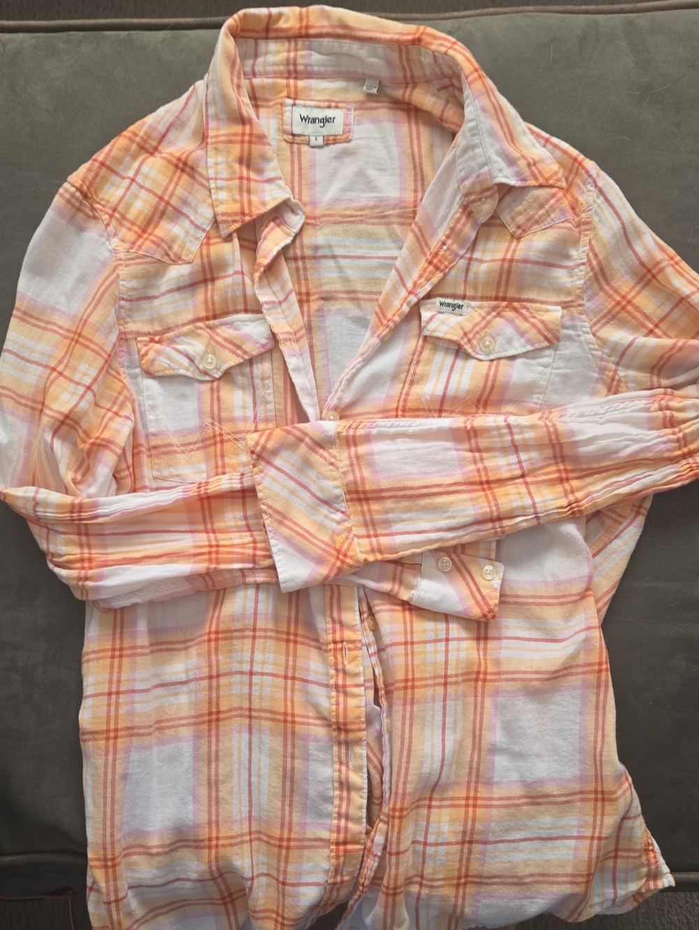 Wrangler Plaid Button-Down Shirt